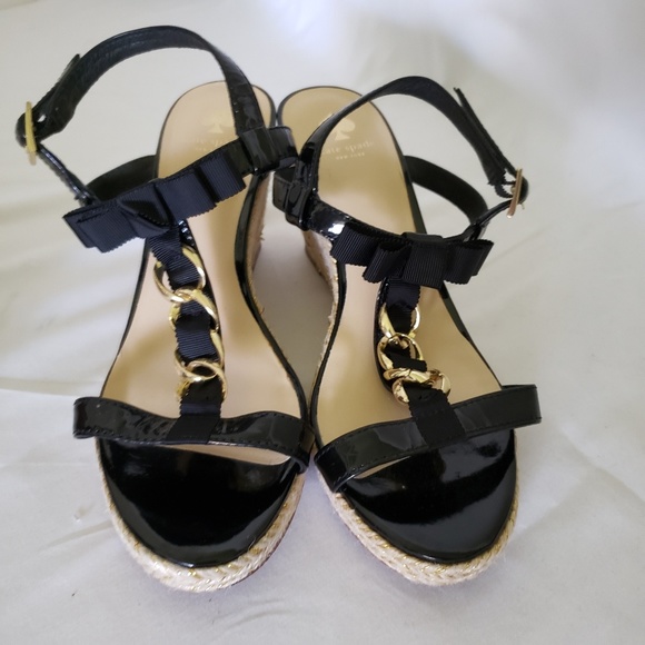 kate spade Shoes - Kate Spade New York Black Wedge sandals